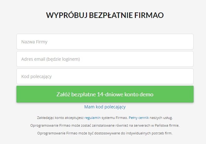 firmao.pl kod polecający