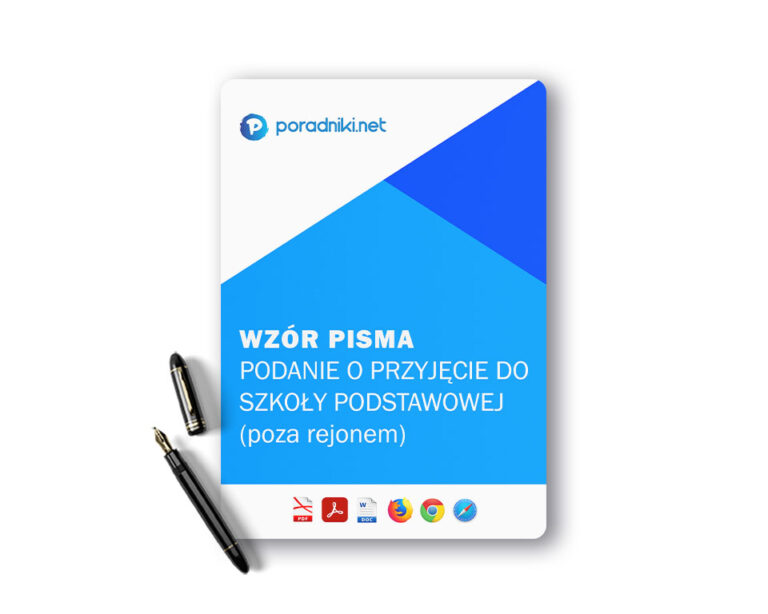 Podanie O Przyjęcie Do Szkoły Podstawowej Poza Rejonem Uzasadnienie Podanie o przyjęcie do szkoły podstawowej (poza rejonem) - wzór darmowy