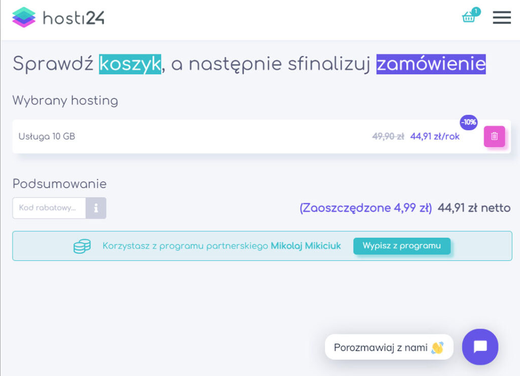 hosti24.pl kod rabatowy