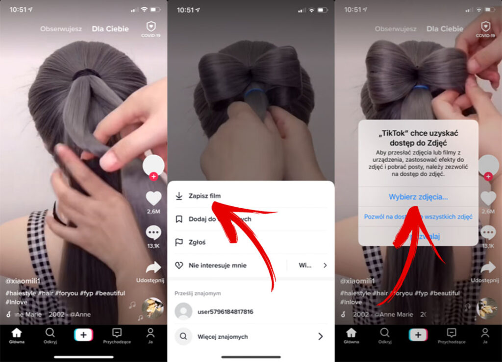 jak pobrać film z tiktoka