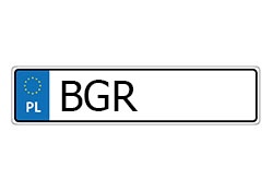 rejestracja BGR