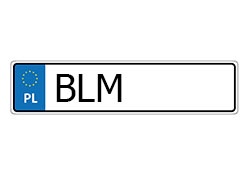 rejestracja BLM
