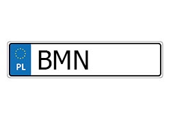 rejestracja BMN