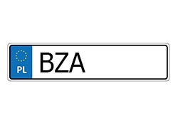 rejestracja BZA