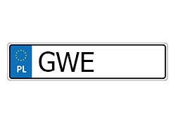rejestracja GWE