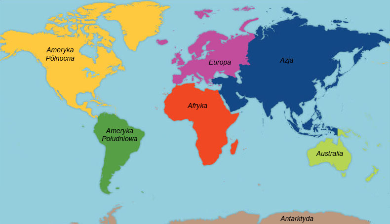 Kontynenty na świecie